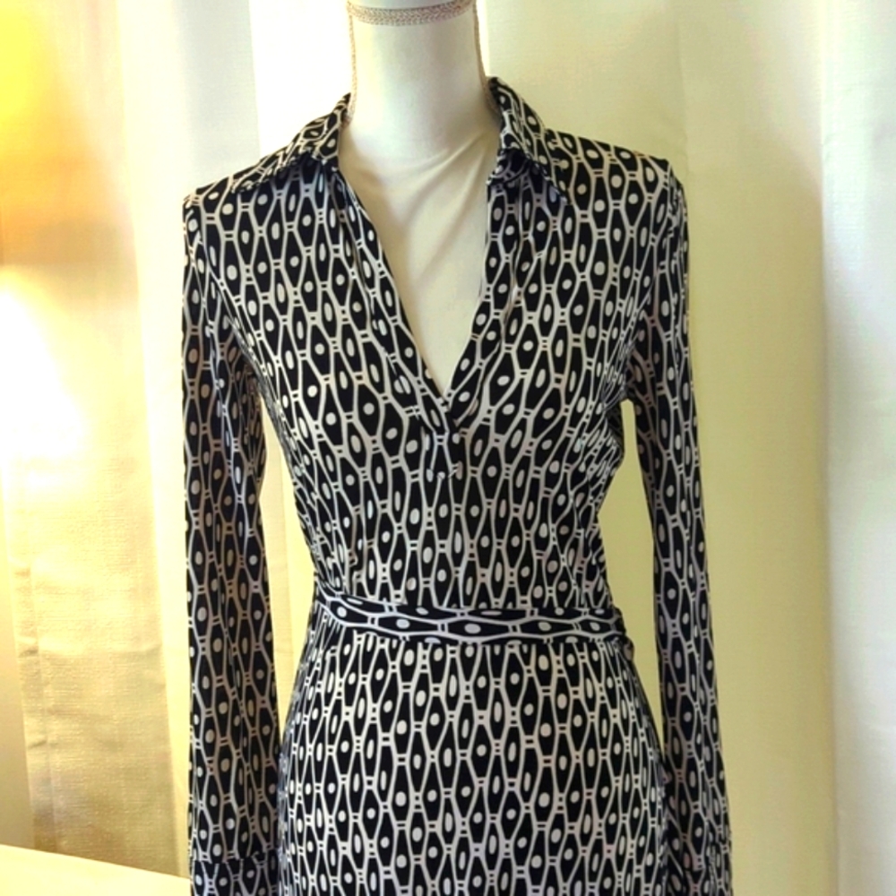 Bisou Biosou Black and White Dress